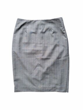 Pinstripe Pencil Skirt